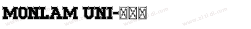 Monlam Uni字体转换